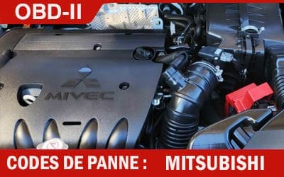 Codes de panne OBD2 Mitsubishi