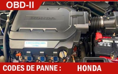 Codes de panne OBD2 Honda