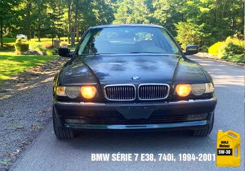 Automobile BMW Serie 7 huile 5w-30